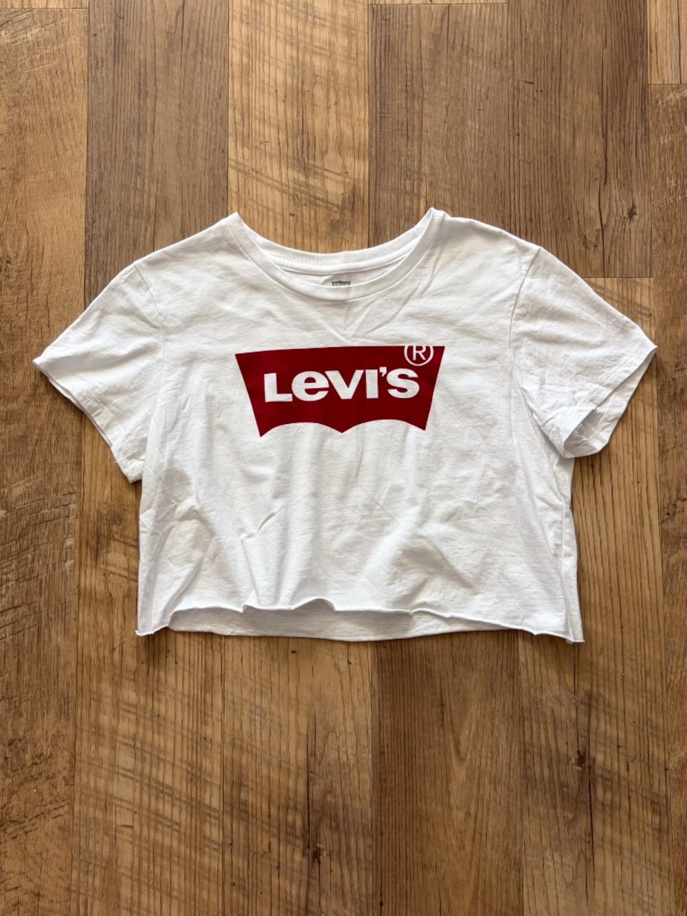 Levi's Cotton White Crop Top